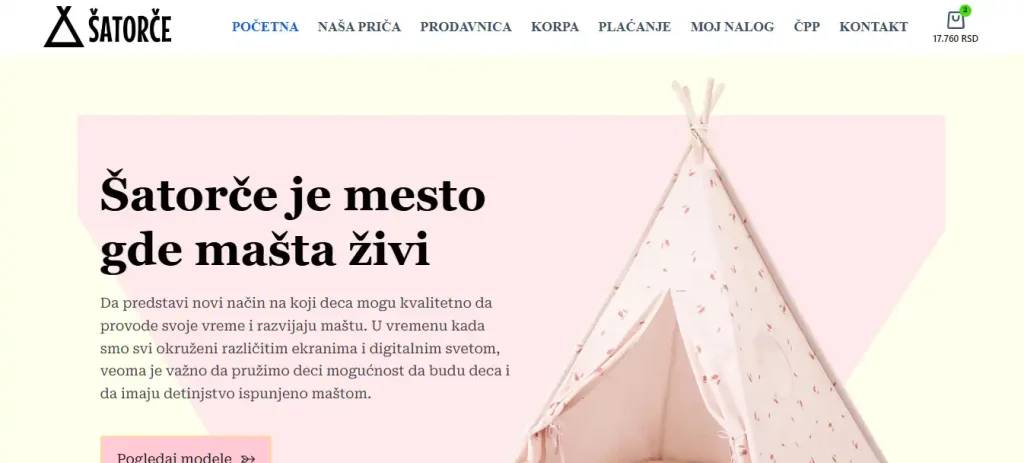 Szobai gyermeksátorok